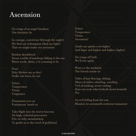 Ascension Lyrics .
